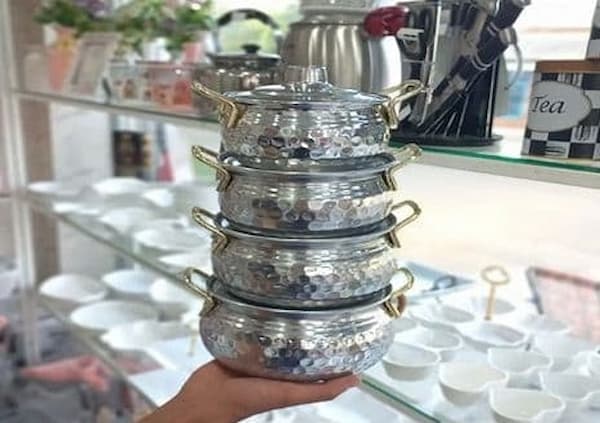 تصویر 1 از خرید و قیمت قابلمه چکشی آلومینیومی + فروش عمده